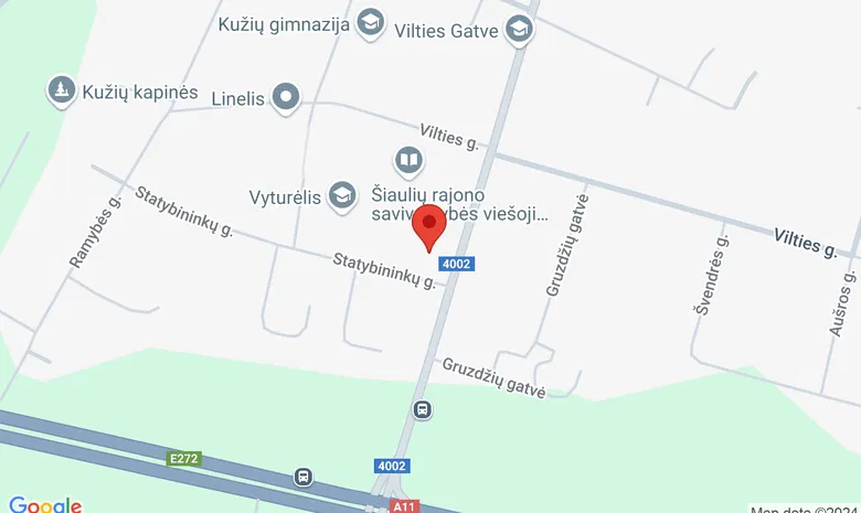 Gruzdžių g. 1, Kužiai, 80265 Šiaulių r. sav. žemėlapis