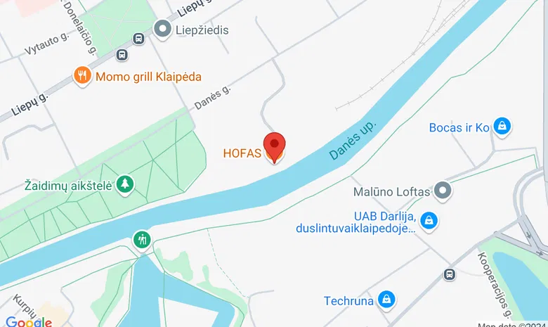 Danės g. 8, Klaipėda   HOFAS žemėlapis