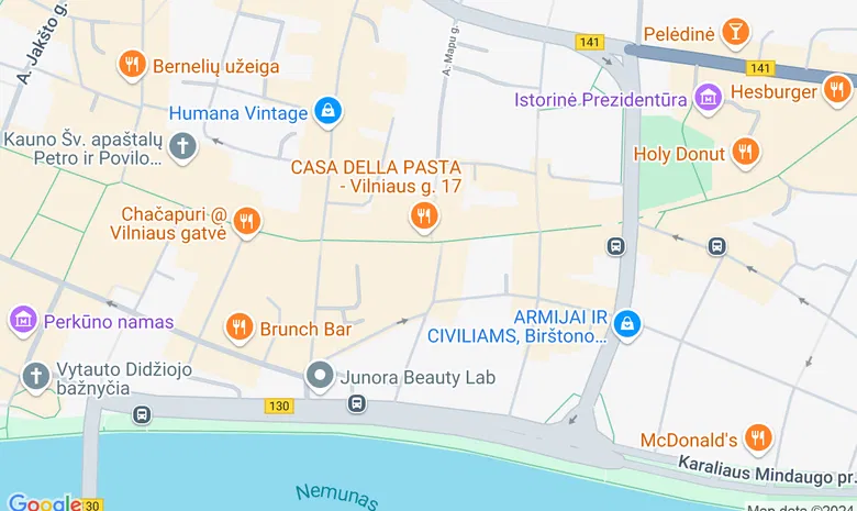 Vilniaus gatvė žemėlapis