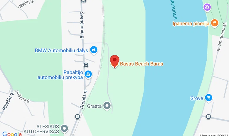 Basas Beach Baras žemėlapis