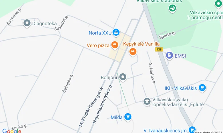 Igliškėliai, M. Krupavičiaus g. 36. žemėlapis