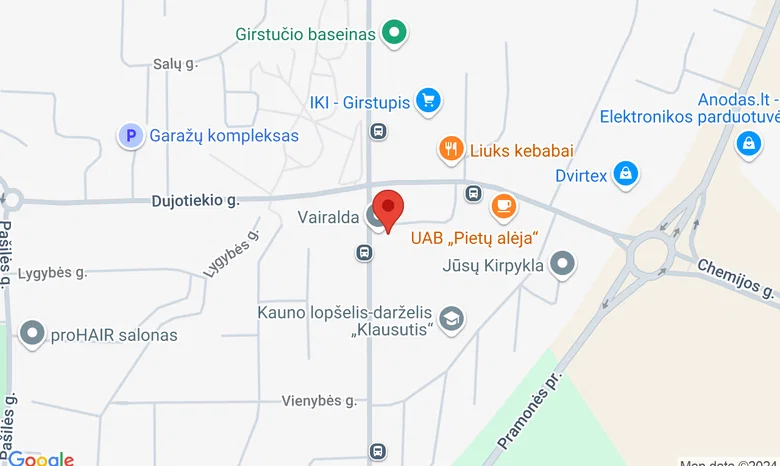 Sveikatingumo ir laisvalaikio studija žemėlapis
