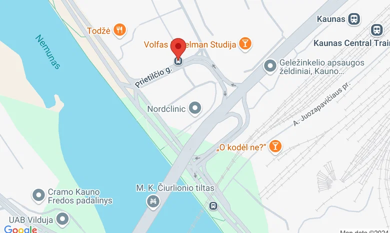 Kaunakiemio g. 1A, Kaunas žemėlapis