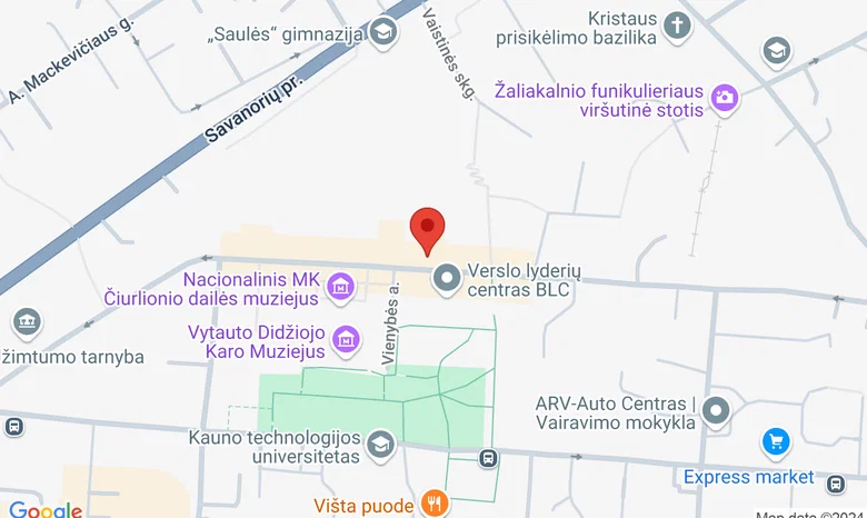 Kauno žurnalistų namai žemėlapis