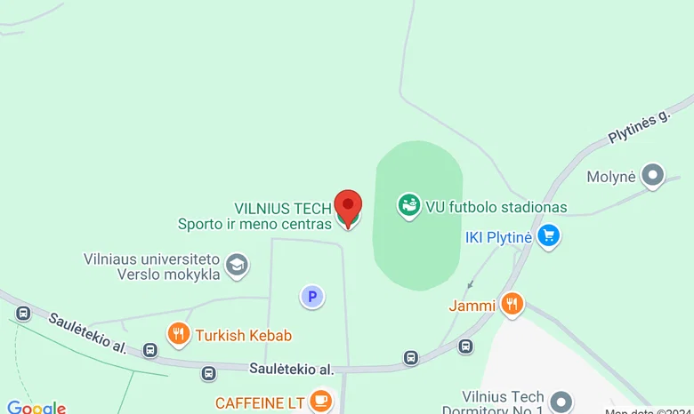 VILNIUS TECH Sporto ir meno centras žemėlapis