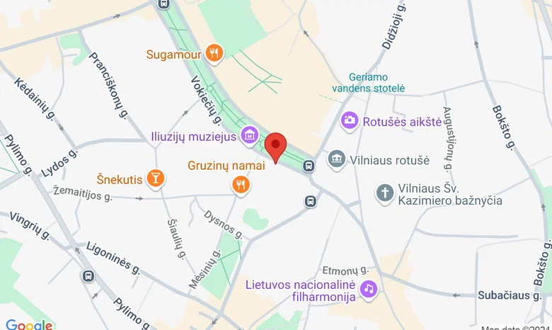Naujosios Operos studija (Vokiečių g. 4) žemėlapis