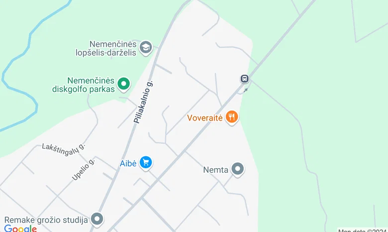 Nemenčinės neįgaliųjų užimtumo centras žemėlapis
