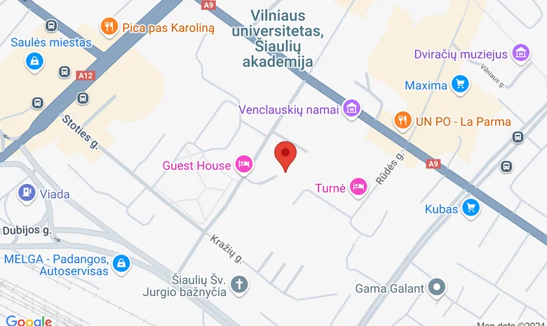 Šiaulių „Juventos“ progimnazija žemėlapis