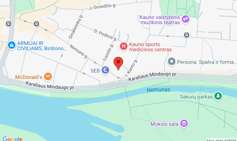 Nemuno g. 2-1, Kaunas žemėlapis
