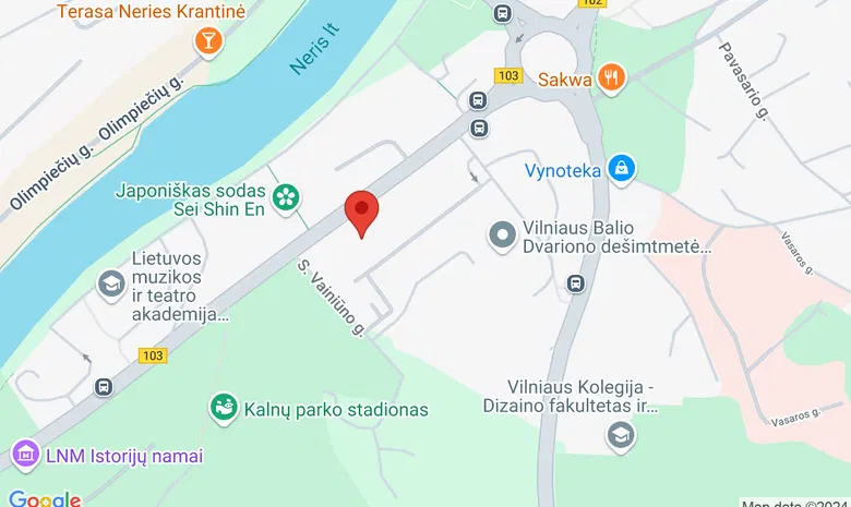 Nacionalinė M. K. Čiurlionio menų mokykla žemėlapis