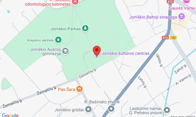 Joniškio kultūros centras žemėlapis