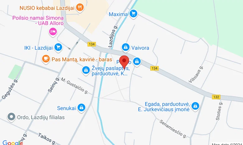 Lazdijų kultūros centras žemėlapis
