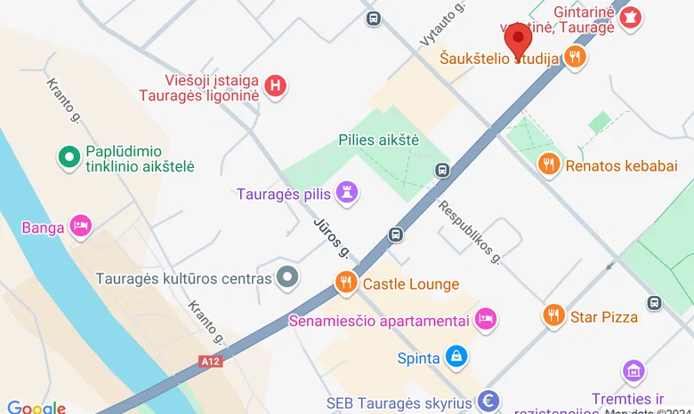 Tauragės muzikos mokykla žemėlapis