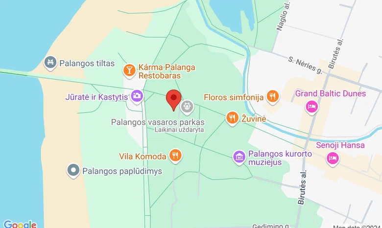 Palangos apžvalgos ratas žemėlapis