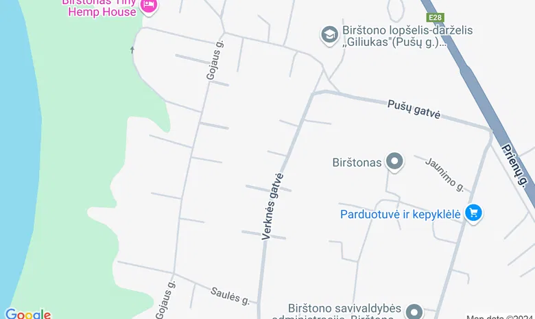 Viešbutis ,,Nemuno slėnis" žemėlapis