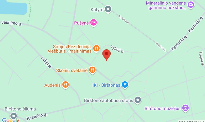 Birštono kultūros centro kavinė žemėlapis