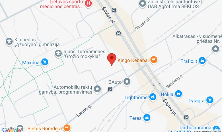 „Kauno atžalyno“ biblioteka / Klaipėdos miesto savivaldybės I. Kanto viešoji biblioteka žemėlapis