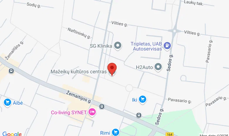 Mažeikių kultūros centras Didžioji salė žemėlapis