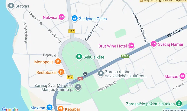 Sėlių alėja žemėlapis