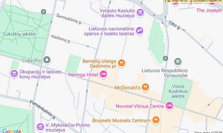 Pojūčių erdvė „Angelų takais" žemėlapis