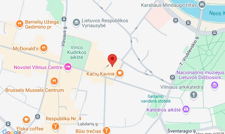 Gedimino pr. 7 žemėlapis