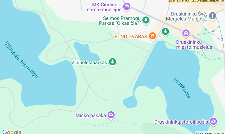 Druskonio parkas žemėlapis