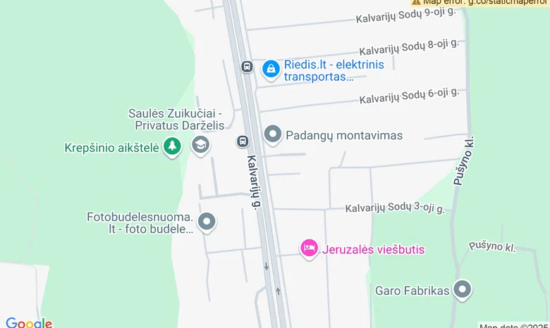 Žaidimų kambarys SAVU TEMPU žemėlapis