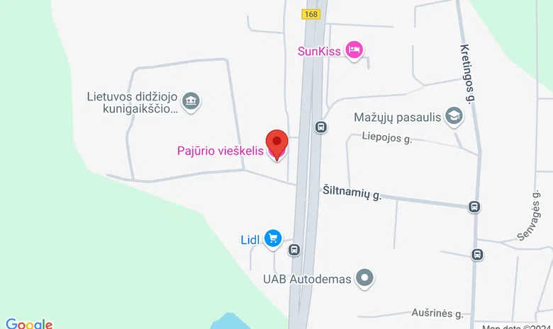 Šeimos restoranas žemėlapis
