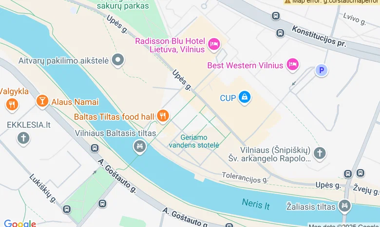 Balto Tilto Parkas žemėlapis