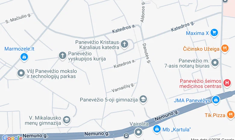 Valdovų rūmų Didysis kiemas žemėlapis