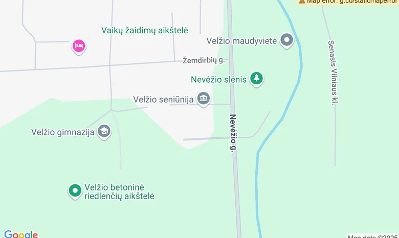 Velžio renginių salė žemėlapis