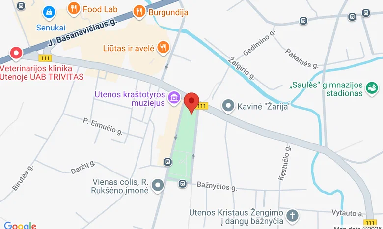 Utenio aikštėje žemėlapis