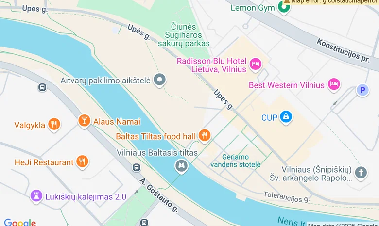 Baltojo tilto krepšinio aikštelė žemėlapis