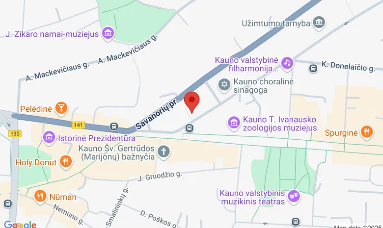 K. Donelaičio 81 žemėlapis