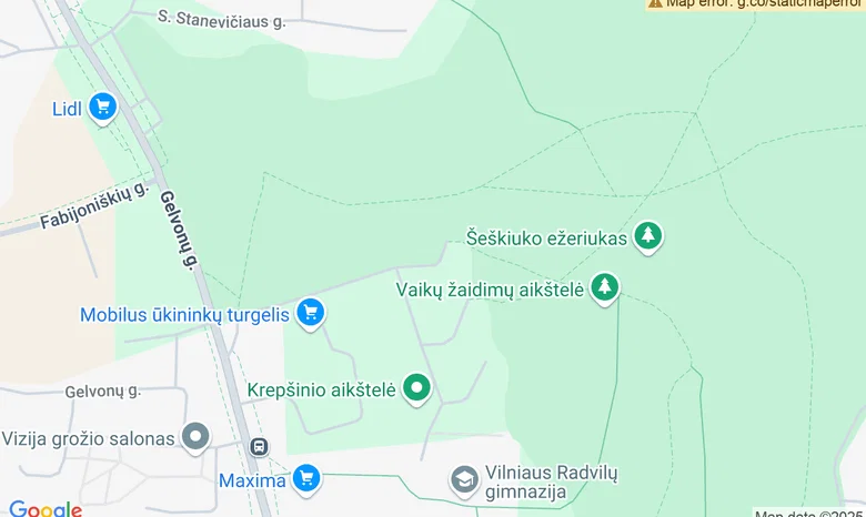 Šeškiukas žemėlapis