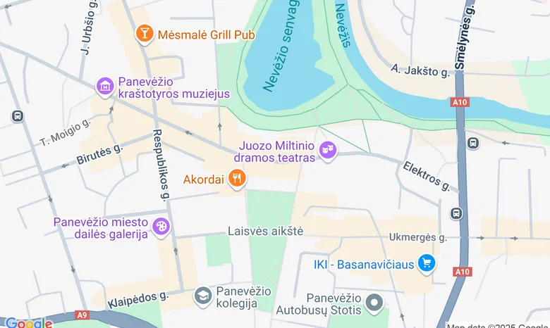 Ramygalos parkas žemėlapis
