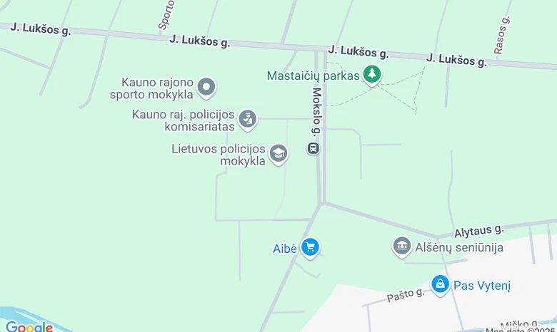 Lietuvos policijos mokyklos vidinis kiemas žemėlapis
