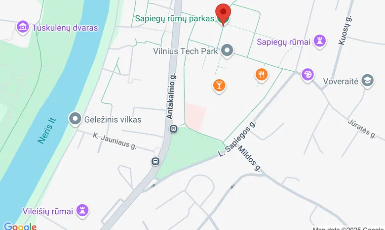 Sapiegų parko aromaterapinė erdvė (Antakalnio g. 17) žemėlapis