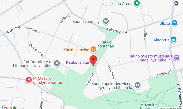 Kauko laiptų terasa žemėlapis