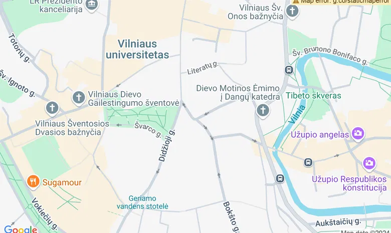 VDA galerija "Akademija" žemėlapis