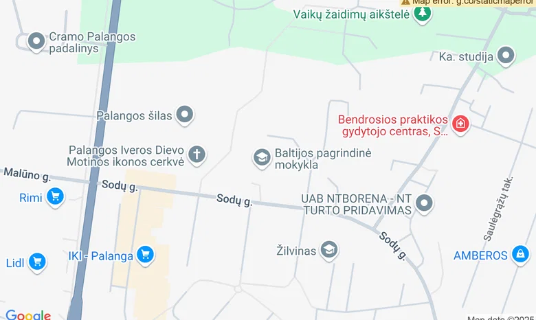 „Baltijos“ mokyklos stadionas žemėlapis