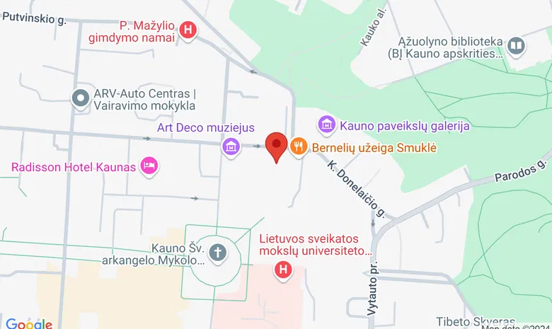 Vaikų literatūros muziejus žemėlapis