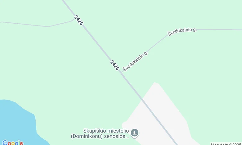 Skapiškio šv. Hiacinto (Jackaus) bažnyčia žemėlapis
