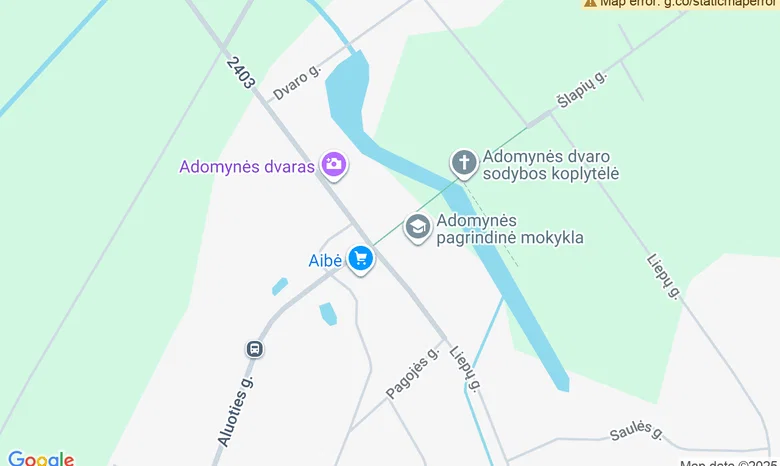 Adomynės Švč. M. Marijos bažnyčia žemėlapis