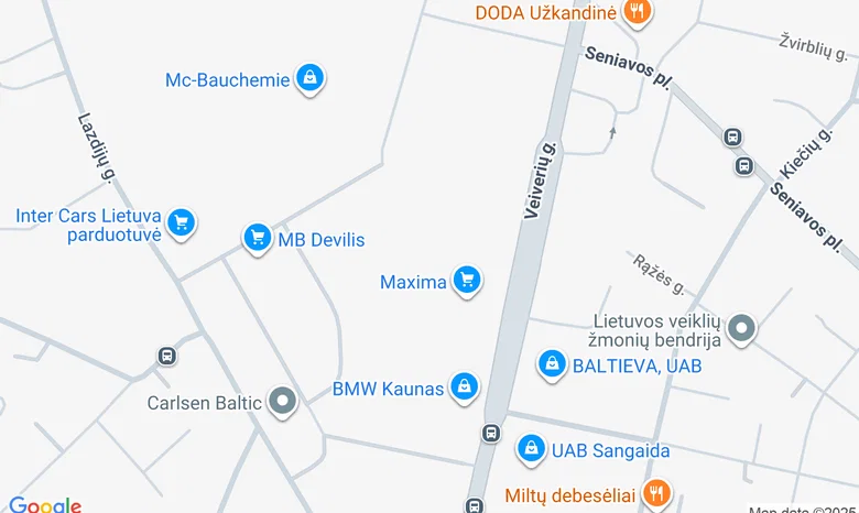Aleksotas, prie Maximos žemėlapis