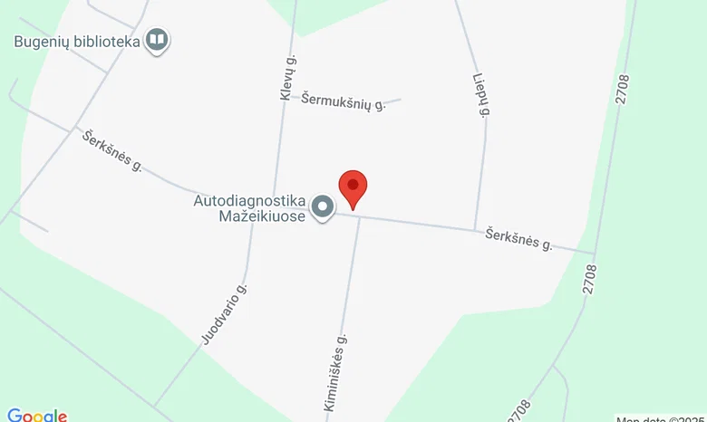 Bugenių kaimas, Mažeikių r. žemėlapis