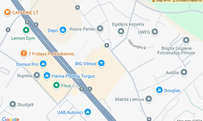 Vaikų žaidimų centras "Pramogų imperija" žemėlapis