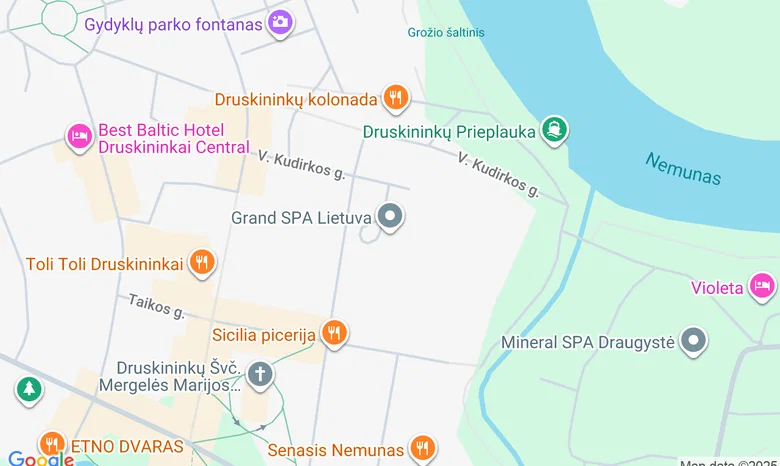 Konferencijų salė „Nemunas“ žemėlapis