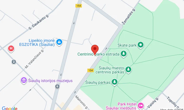 Šiaulių kultūros centro galerija LAIPTAI žemėlapis