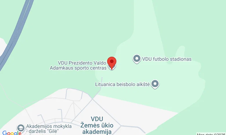 VDU Prezidento Valdo Adamkaus sporto centras žemėlapis
